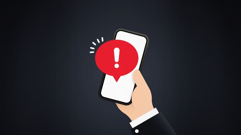 Smartphone with spam alert notification